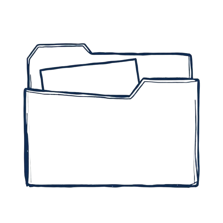 Illustrated icon representing dossier ownership.